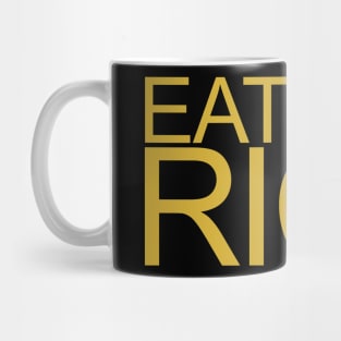 Eat The Rich, Gold Mug